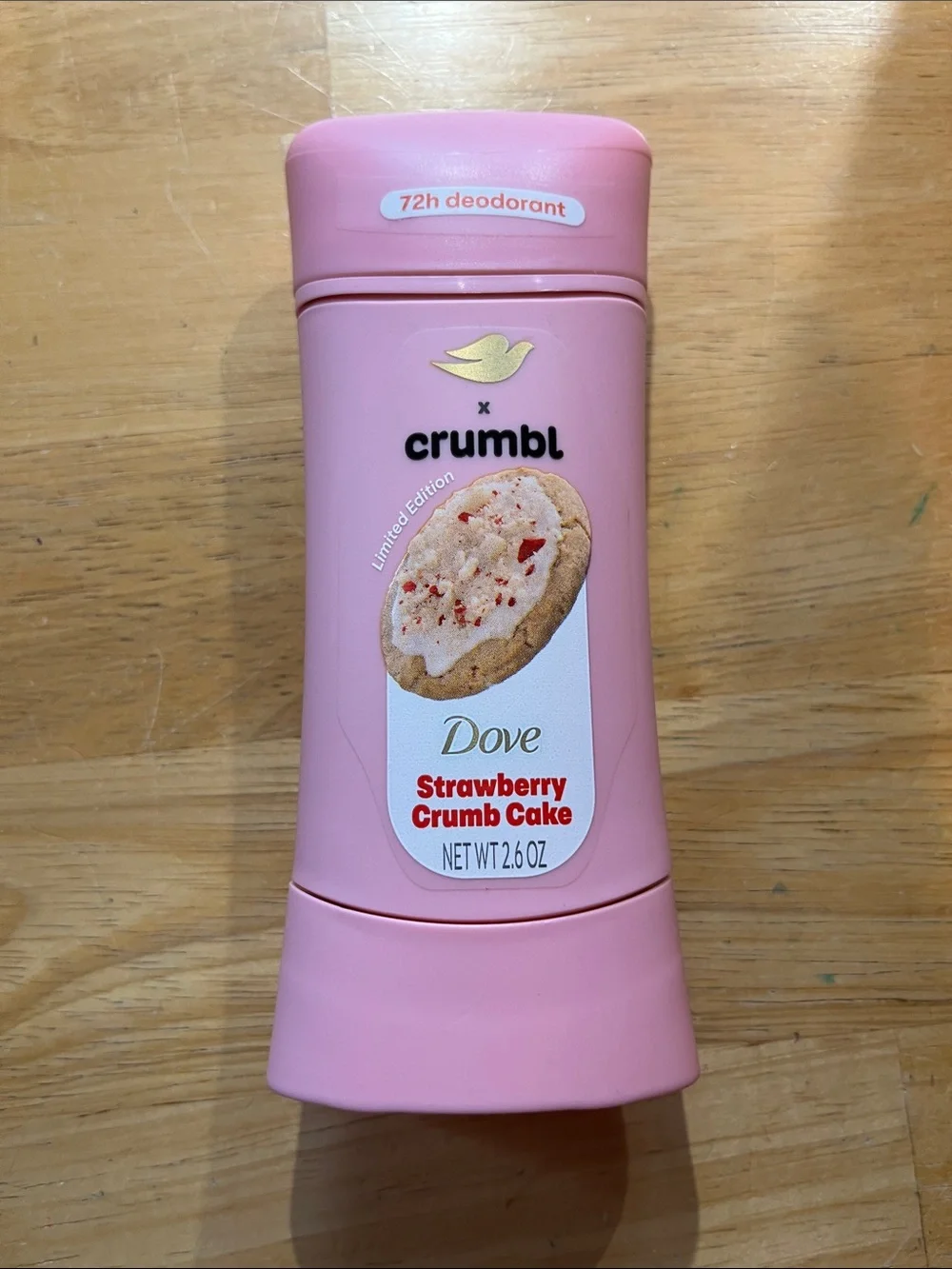 Limited Edition Dove Crumbl - Strawberry Crumb Cake Deodorant - Pink